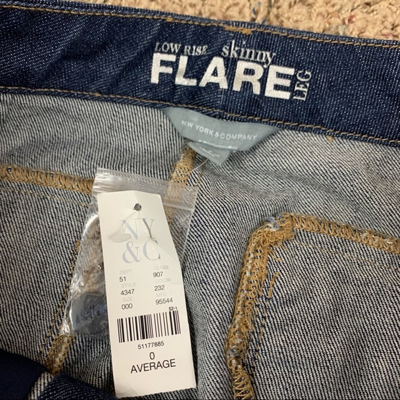 NEW NY&C Low Rise Skinny Flare Jeans - Picture 6 of 13